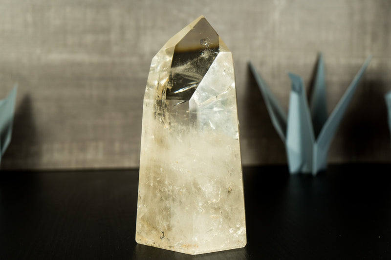 Water Clear Crystal Quartz Obelisk from Diamantina, Brazil