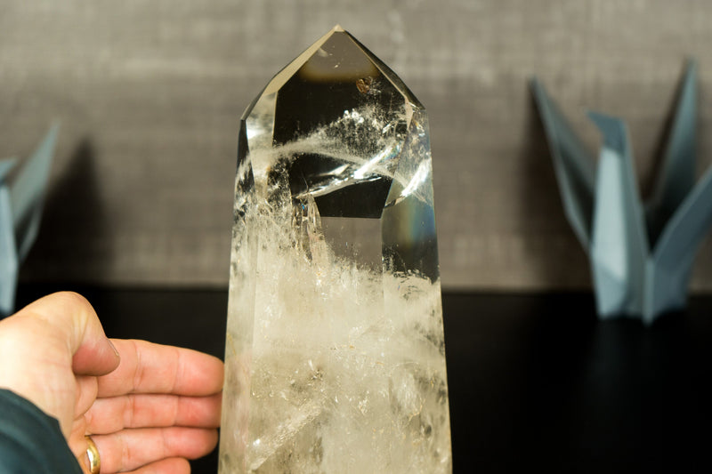 Water Clear Crystal Quartz Obelisk from Diamantina, Brazil