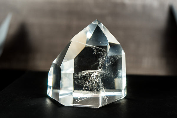 AAA Water Clear Crystal Quartz Point Generator from Diamantina, Brazil