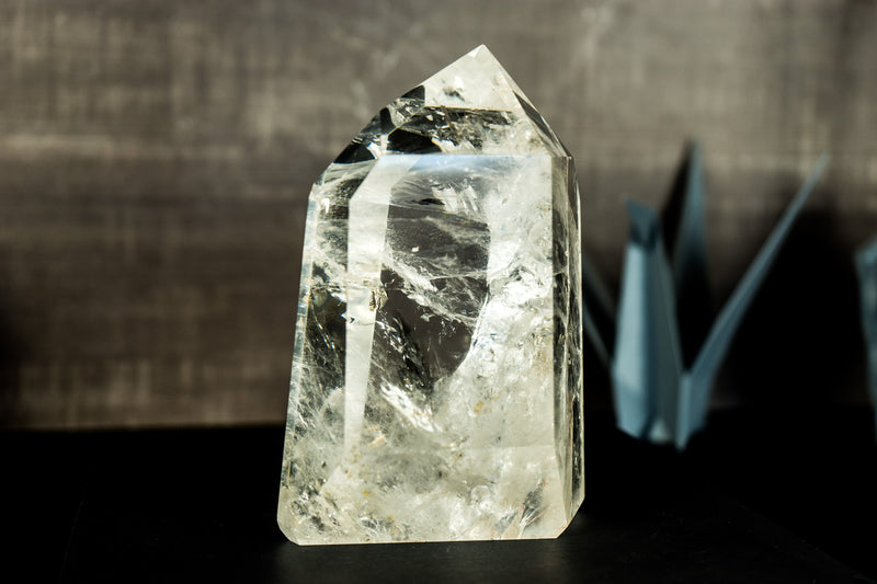 High-Grade Crystal Quartz Point with Rainbows from Diamantina,