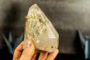 White Lodolite Crystal Point with Bridge Inclusions, AKA Garden Quartz