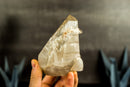 White Lodolite Crystal Point with Bridge Inclusions, AKA Garden Quartz