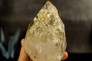 White Lodolite Crystal Point with Bridge Inclusions, AKA Garden Quartz