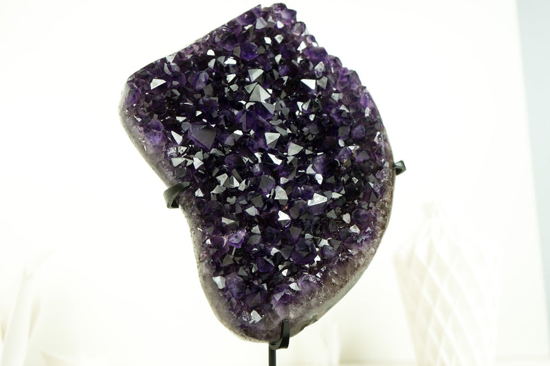 Amethyst Cluster with AAA Deep Pruple, Grape Jelly Amethyst Druzy