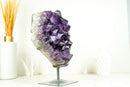 Large Amethyst Geode Cluster with AAA-Grade Rich Violet Purple Amethyst Druzy