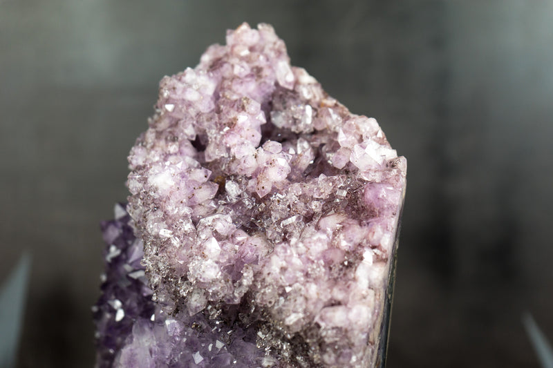 Multi Colored Amethyst Cluster with Herkimer-Style Amethyst Crystal