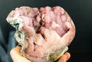 Small High-Grade Pink Amethyst Geode with Sparkly Rose Amethyst Flower Rosettes - 2.0 Kg - 4.4 lb