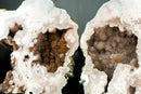 Pink Amethyst Geode of Gallery Grade Quality with Galaxy Red and Rose Amethyst Druzy, All Natural Geode Butterfly Wings