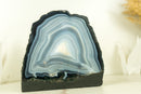 Lace Agate Geode Self Standing - Natural Blue Banded Agate Geode - 3.1 Kg - 6.7 lb