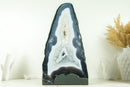 Rare Natural Blue Lace Agate Geode with Crystal Druzy and World-Class Agate Laces - 9.0 Kg - 19.8 lb