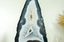 Rare Natural Blue Lace Agate Geode with Crystal Druzy and World-Class Agate Laces - 9.0 Kg - 19.8 lb