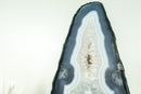 Rare Natural Blue Lace Agate Geode with Crystal Druzy and World-Class Agate Laces - 9.0 Kg - 19.8 lb