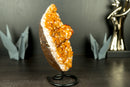 Citrine Cluster with a Rare Flower Stalactite Formation for Display, AAA Deep Orange Citrine Color, Raw and Ethical