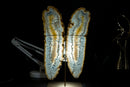 Natural Undyed Agate Butterfly on Custom-Made Stand, Rare and High-Grade Agate