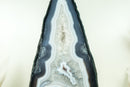 Rare Natural Blue Lace Agate Geode with Crystal Druzy and World-Class Agate Laces - 3.6 Kg - 7.9 lb