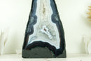 Rare Natural Blue Lace Agate Geode with Crystal Druzy and World-Class Agate Laces - 3.6 Kg - 7.9 lb