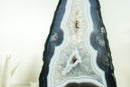 Rare Natural Blue Lace Agate Geode with Crystal Druzy and World-Class Agate Laces - 9.0 Kg - 19.8 lb