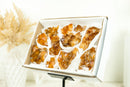Wholesale Madeira Citrine Clusters Flat Box - Madeia Color Citrine, Wholesale Bulk - 11 Clusters, 1300g - 2.9 lb