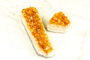 Set of 2 High-Grade Deep Orange Citrine Clusters