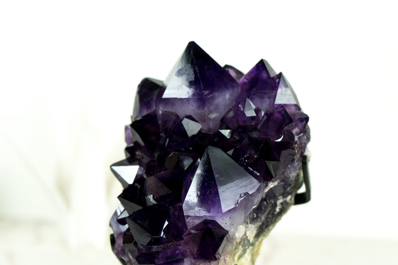 Gallery Amethyst Cluster with Aesthetic Large Grape Jelly Amethyst Point