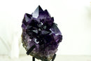 Gallery Amethyst Cluster with Aesthetic Large Grape Jelly Amethyst Point
