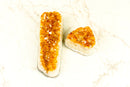 Set of 2 High-Grade Deep Orange Citrine Clusters