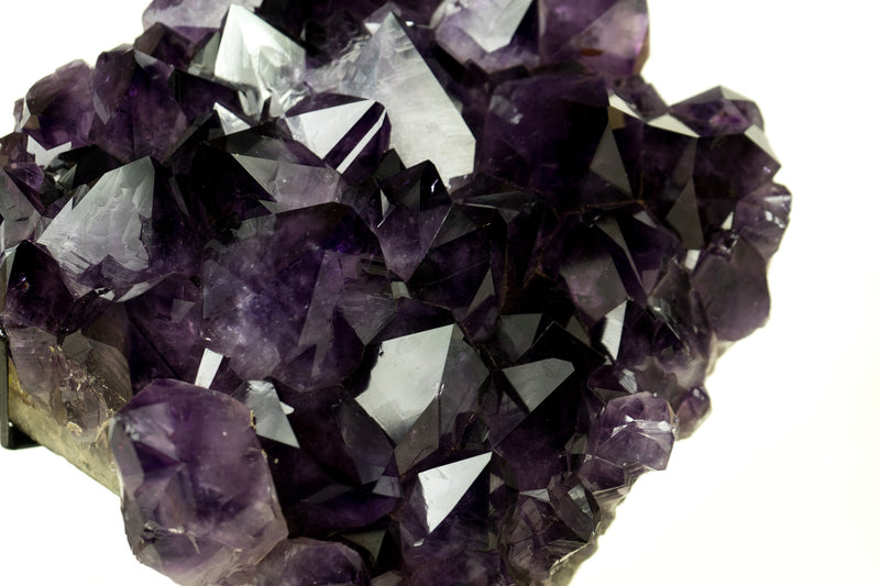 World-Class AAA Dark Purple Amethyst Geode Cluster, X-Large Druzy