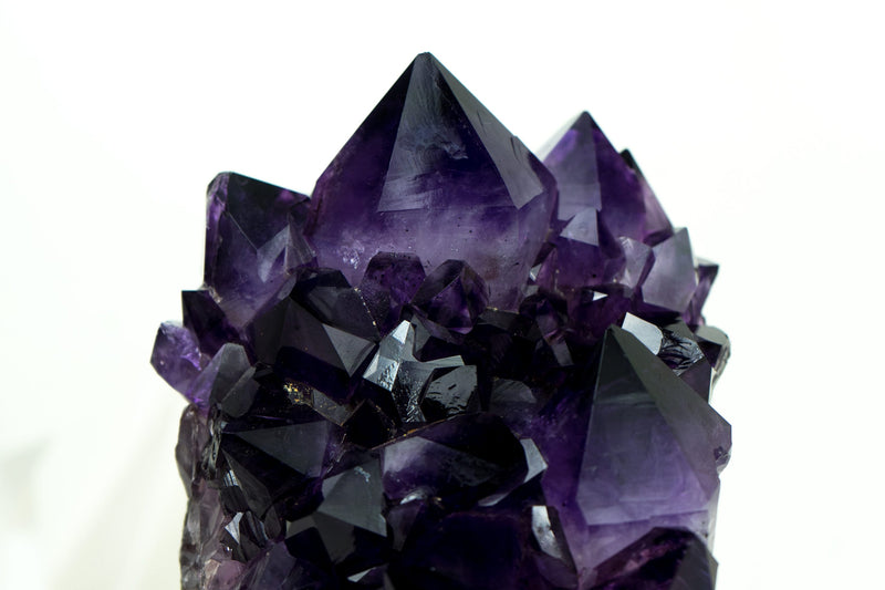 Gallery Amethyst Cluster with Aesthetic Large Grape Jelly Amethyst Point