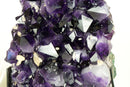 Large, High-Grade Amethyst Cluster with AAA Large Dark Purple Amethyst and Calcite Inclusions