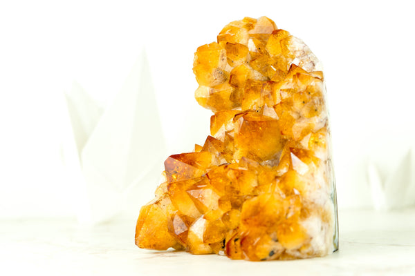 Natural Citrine Cluster, with Large, AAA, Rich Yellow Citrine Druzy- 2.5 Kg - 5.4 lb - E2D Crystals & Minerals
