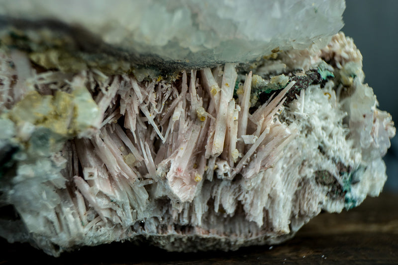 Rare Gallery Grade Natural Amethyst Flower Plate in its Pseudomorph Quartz Matrix