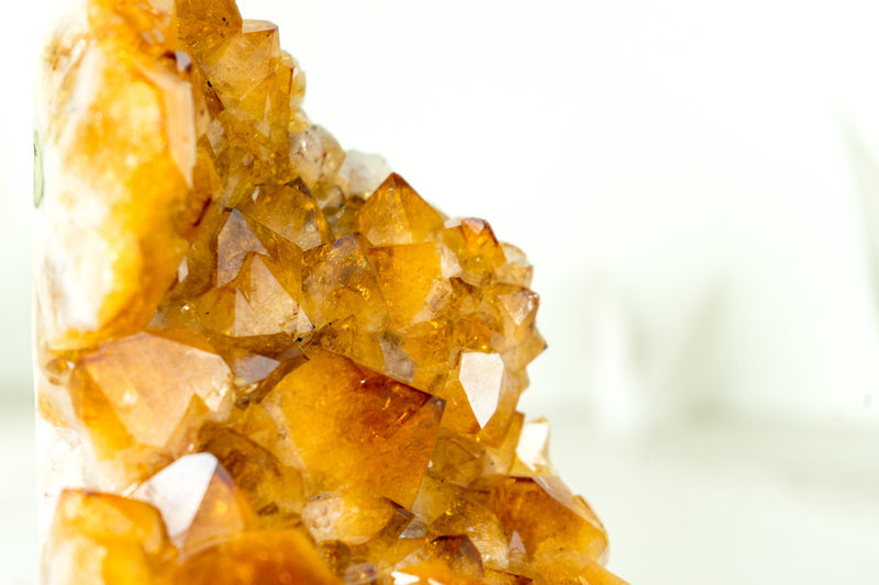 Natural Citrine Cluster, with Large, AAA, Rich Yellow Citrine Druzy- 2.5 Kg - 5.4 lb - E2D Crystals & Minerals