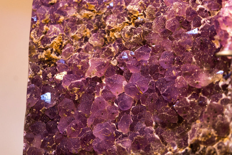 Zuckerbeschichteter Galaxie-Amethyst-Cluster mit seltenem Lavendel-Amethyst-Druzy