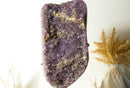Zuckerbeschichteter Galaxie-Amethyst-Cluster mit seltenem Lavendel-Amethyst-Druzy