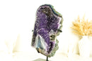 Large Amethyst Geode Cluster with Deep Purple Galaxy Druzy