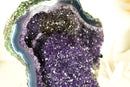 Large Amethyst Geode Cluster with Deep Purple Galaxy Druzy
