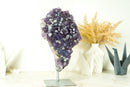 Galaxy Amethyst Druzy Cluster, AKA Sugar Coated Amethyst, Deep Purple with Calcite