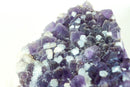 Galaxy Amethyst Druzy Cluster, AKA Sugar Coated Amethyst, Deep Purple with Calcite