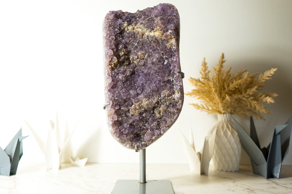 Sugar Coated Galaxy Amethyst Cluster with Rare Lavender Amethyst Druzy