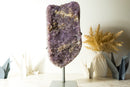 Zuckerbeschichteter Galaxie-Amethyst-Cluster mit seltenem Lavendel-Amethyst-Druzy