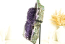 Large Amethyst Geode Cluster with Deep Purple Galaxy Druzy