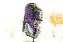 Large Amethyst Geode Cluster with Deep Purple Galaxy Druzy