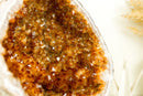 AAA Citrine Geode with Sparkly Orange Citrine Points and Flower Stalactites