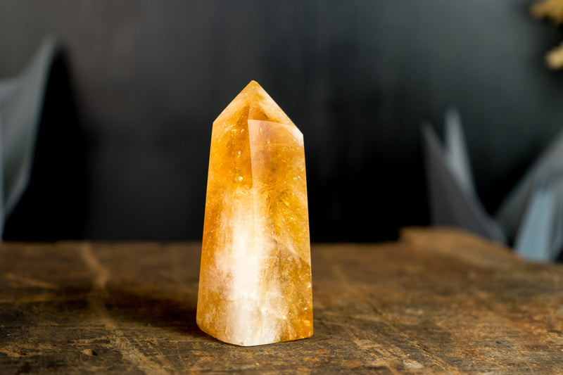 Gorgeous Brazilian Citrine Obelisk Point - Natural and Ethically Sourced