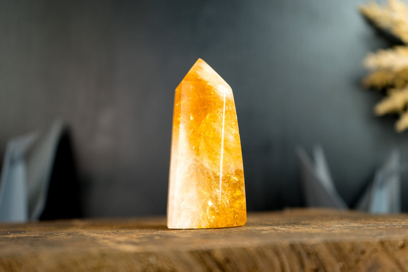 Gorgeous Brazilian Citrine Obelisk Point - Natural and Ethically Sourced