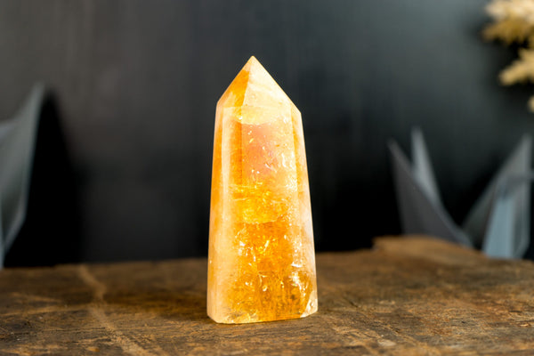 Brazilian Citrine Generator with Deep Orange Citrine Color, Natural & Ethical