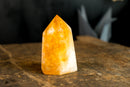 Brazilian Citrine Obelisk with Fiery Orange Citrine Color, Natural & Ethical