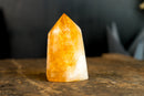 Brazilian Citrine Obelisk with Fiery Orange Citrine Color, Natural & Ethical