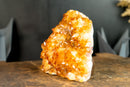 Premium Golden-Orange Citrine Flower Cluster with Sparkly Citrine Druzy, Med Size - 1.8 Kg - 3.9 lb - E2D Crystals & Minerals