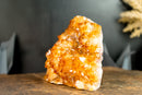 Premium Golden-Orange Citrine Flower Cluster with Sparkly Citrine Druzy, Med Size - 1.8 Kg - 3.9 lb - E2D Crystals & Minerals